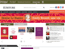 Tablet Screenshot of editionsecriture.com